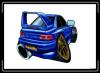 Прикрепленное изображение: P0442 - SUBARU IMPREZA ST1 22B BLUE GOLD WHEELS.JPG